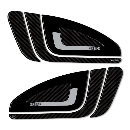 Pegatinas 3D Protectores laterales de depósito compatibles con Yamaha XSR125 2021-22 2