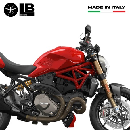 2 Adhesivos exclusivos de protección lateral del depósito transparentes 3D para motocicletas