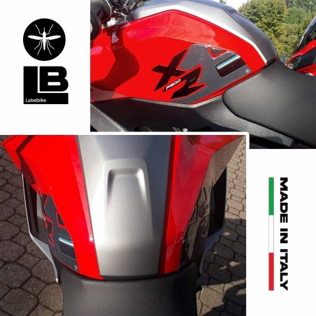2 protezioni laterali serbatoio in resina gel 3D per moto compatibili BMW F900XR