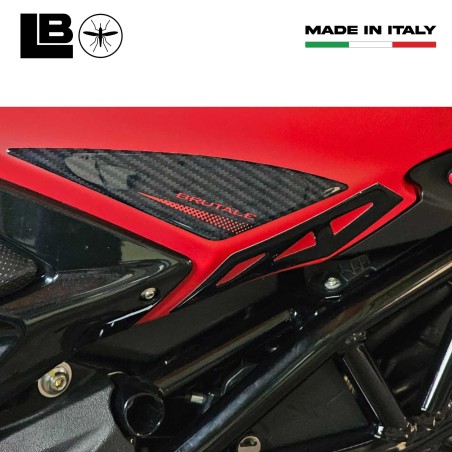 Adesivi 3D laterali serbatoio compatibili con moto Mv Agusta Brutale 2016-23