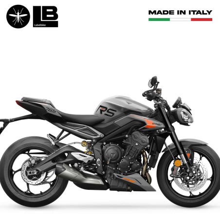 Adesivi 3D Laterali serbatoio compatibili con Triumph Street Triple 765 RS 2023