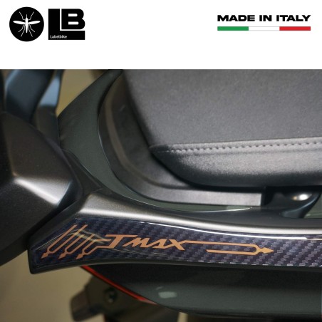 Adesivi 3D Protezione maniglie con bauletto compatibili con Yamaha Tmax 2022-23