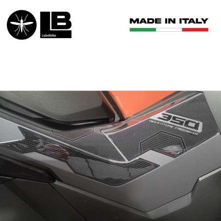 Adesivi 3D Protezioni Boomerang laterali compatibili con Honda ADV350 2022-2023