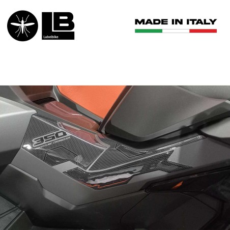 Adesivi 3D Protezioni Boomerang laterali compatibili con Honda ADV350 2022-2023