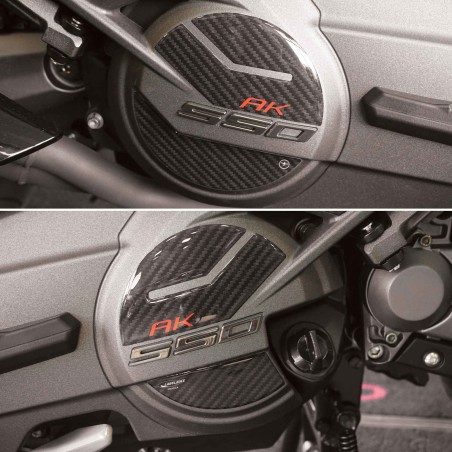 Pegatinas 3D Protectores de cárter de scooter compatibles con Kymco Ak550 Premium