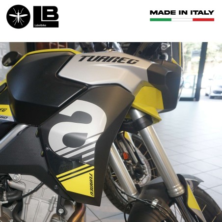 Adesivi 3D Protezioni Deflettori moto compatibili con Aprilia Tuareg 660 2022-23