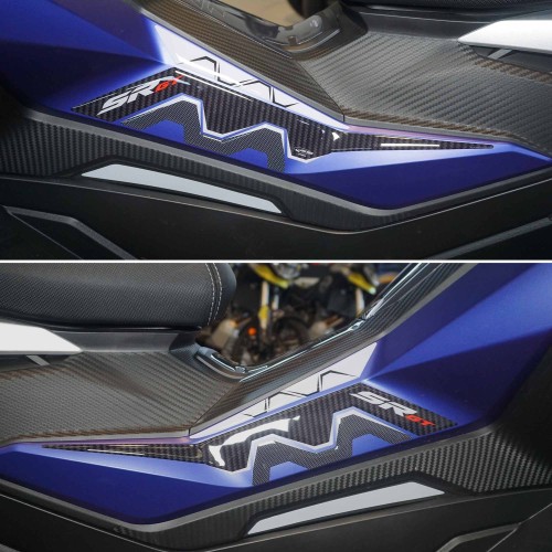 Adhesivos de protección lateral 3D compatibles con Aprilia SR GT 125 y 200
