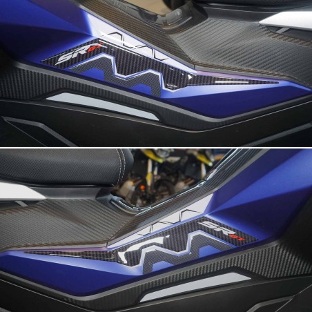 Adhesivos de protección lateral 3D compatibles con Aprilia SR GT 125 y 200