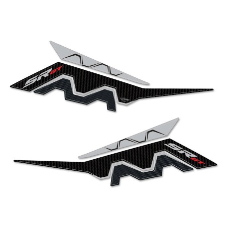 Adhesivos de protección lateral 3D compatibles con Aprilia SR GT 125 y 200