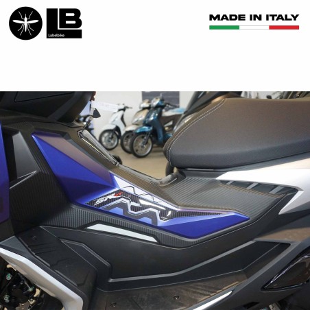 Adhesivos de protección lateral 3D compatibles con Aprilia SR GT 125 y 200