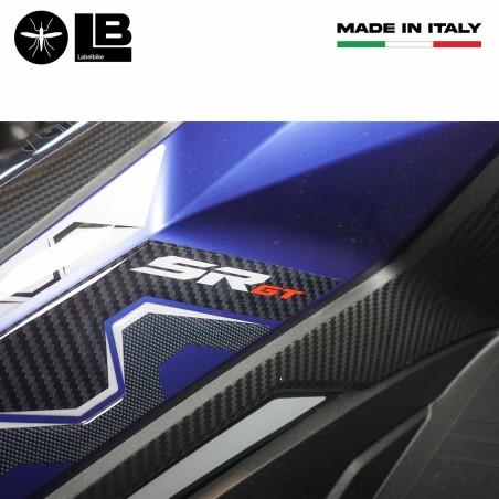 Adhesivos de protección lateral 3D compatibles con Aprilia SR GT 125 y 200