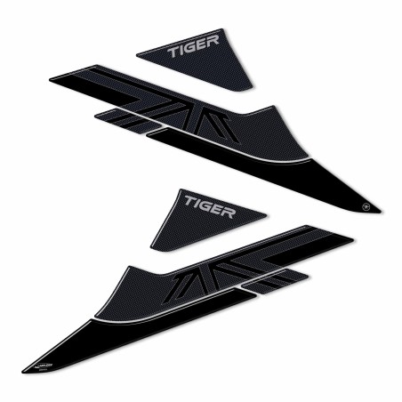 3D Aufkleber Seitenprotektoren kompatibel mit Triumph Tiger 1200 GT und GT Pro