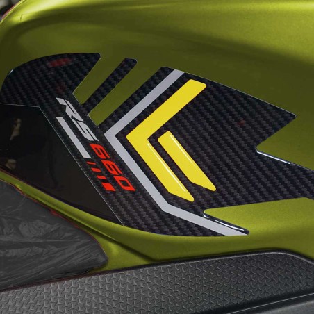 Pegatinas 3D Protectores laterales de depósito compatibles con Aprilia RS 660 2020-25