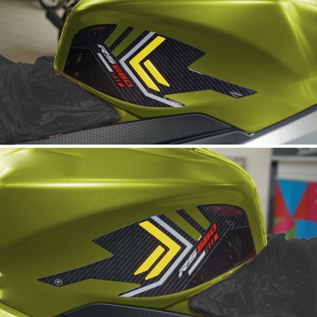 Adesivi 3D Protezioni Laterali serbatoio compatibili con Aprilia RS 660 2020-23