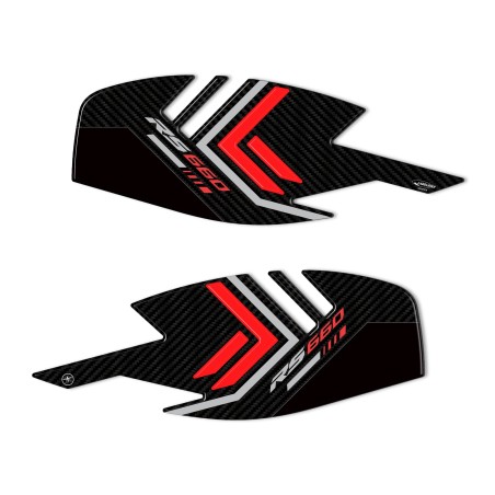 Adesivi 3D Protezioni Laterali serbatoio compatibili con Aprilia RS 660 2020-23