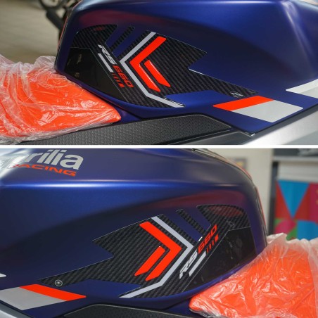Adesivi 3D Protezioni Laterali serbatoio compatibili con Aprilia RS 660 2020-23