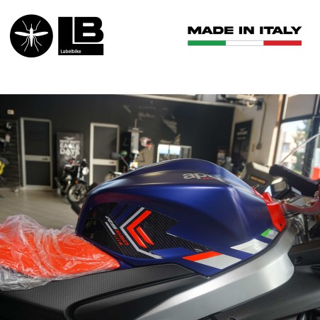 Adesivi 3D Protezioni Laterali serbatoio compatibili con Aprilia RS 660 2020-23