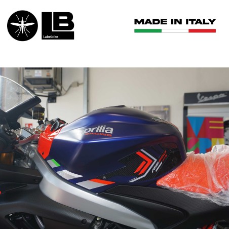 Adesivi 3D Protezioni Laterali serbatoio compatibili con Aprilia RS 660 2020-23