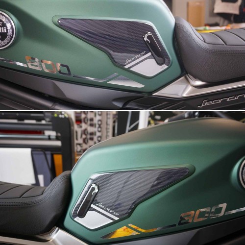 Adesivi 3D Protezioni laterali serbatoio compatibili con Benelli Leoncino 800
