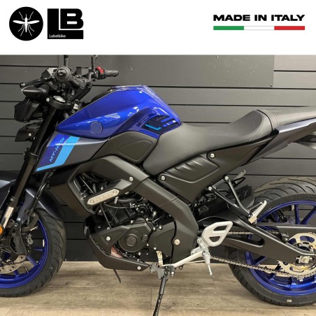Adesivi 3D Protezioni Laterali serbatoio compatibili con Yamaha Mt125 2020-2023