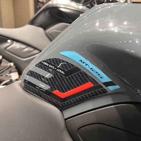 Adesivi 3D Protezioni Laterali serbatoio compatibili con Yamaha Mt125 2020-2023