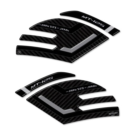 Adesivi 3D Protezioni Laterali serbatoio compatibili con Yamaha Mt125 2020-2023