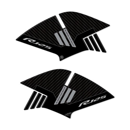 Stickers 3D tank side protectors compatible with Yamaha R125 2019-2025 2