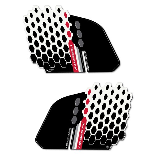 Stickers 3D Motorcycle side tank protectors compatible with Ducati DesertX 2