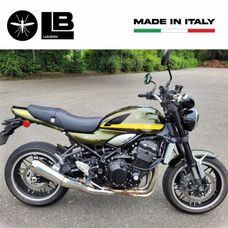 Adesivi 3D Protezioni laterali serbatoio moto compatibili con Kawasaki Z900RS