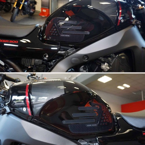 Adesivi 3D protezioni laterali serbatoio moto compatibili con Yamaha XSR900 2022