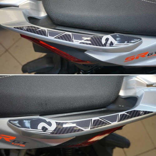 Adesivi 3D protezioni Maniglie compatibili con Aprilia SR GT 125 e 200