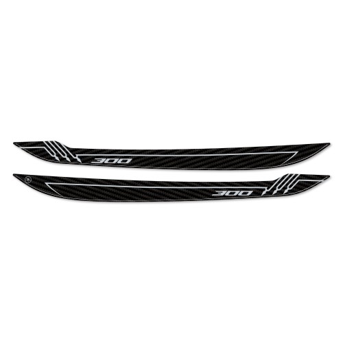 3D Aufkleber Griffschützer kompatibel mit Yamaha Tricity 300 2020 - 2023 2