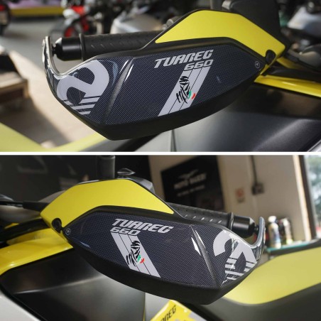 Adesivi 3D Protezioni Paramani compatibili con Aprilia Tuareg 660 2022-2023