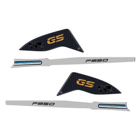 Adesivi 3D Protezioni Paramani compatibili con BMW F850 GS e 850 ADV 2018-2023