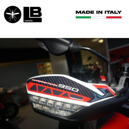 Adesivi 3D Protezioni paramani compatibili con Ducati Hypermotard 950 SP 2019-24
