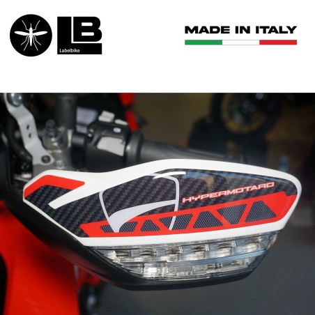 Adesivi 3D Protezioni paramani compatibili con Ducati Hypermotard 950 SP 2019-24