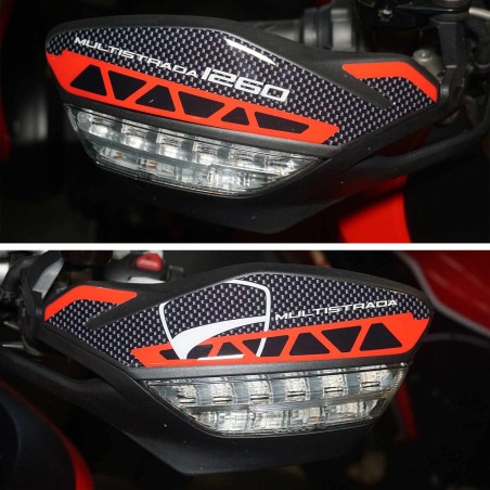 Adhesivos 3D Protecciones paramanos compatibles con Ducati Multistrada 1260 2018-2020