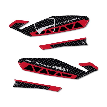 Adhesivos 3D Protecciones paramanos compatibles con Ducati Multistrada 1260 2018-2020