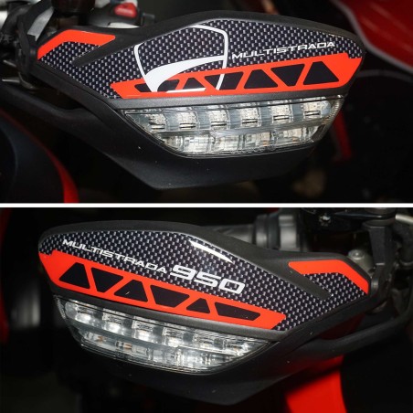 Adhesivos 3D Protecciones paramanos compatibles con Ducati Multistrada 950 2017-2021