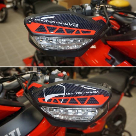 Adhesivos 3D Protecciones Paramanos compatibles con motos Ducati Multistrada V2 2022