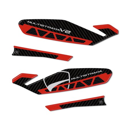 Adhesivos 3D Protecciones Paramanos compatibles con motos Ducati Multistrada V2 2022