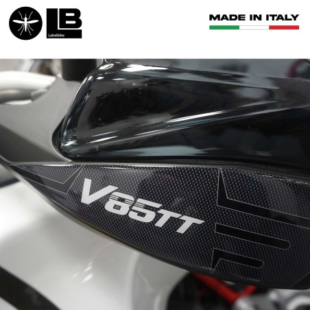 Adesivi 3D Protezioni Paramani compatibili con Moto Guzzi V85 TT 2019 - 2023