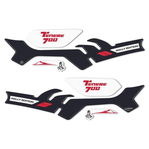 Adesivi 3D Protezioni Paramani compatibili con Yamaha Tenere 700 Rally Edition 2022