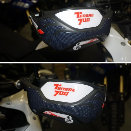 Adesivi 3D Protezioni Paramani compatibili con Yamaha Tenere 700 Rally Edition 2022
