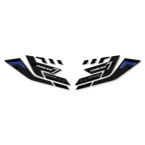 Adesivi 3D Protezioni Paramani moto compatibili con Yamaha Tracer 7 2021-2024