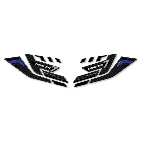 Adesivi 3D Protezioni Paramani moto compatibili con Yamaha Tracer 7 2021-2024