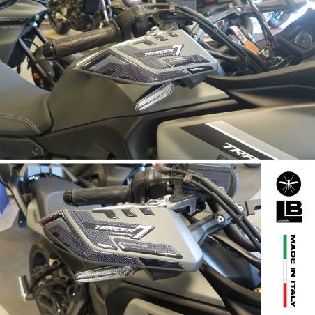 Adesivi 3D Protezioni Paramani moto compatibili con Yamaha Tracer 7 2021-2024