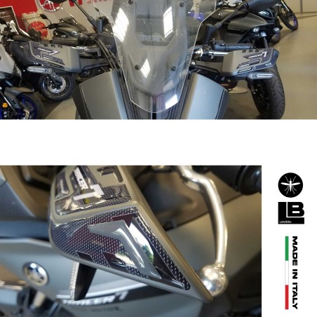 Adesivi 3D Protezioni Paramani moto compatibili con Yamaha Tracer 7 2021-2024