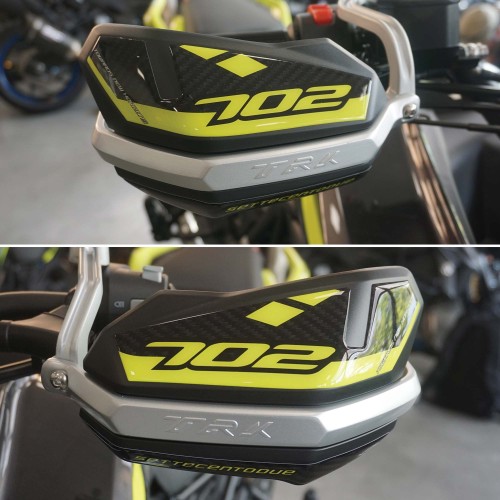 Adesivi 3D Protezioni Paramani moto compatibili con Benelli TRK 702 e 702X