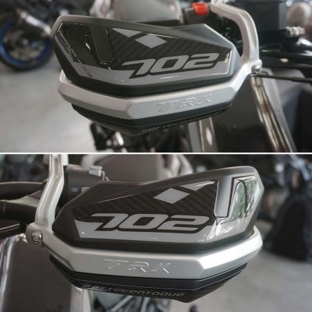 Adesivi 3D Protezioni Paramani moto compatibili con Benelli TRK 702 e 702X